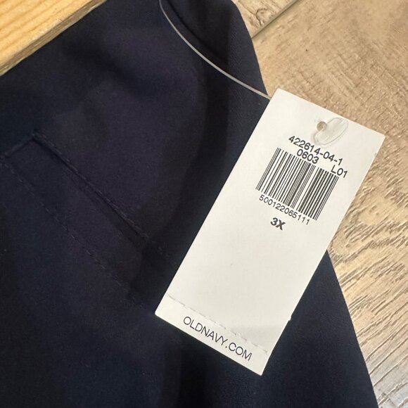 OLD NAVY WOMENS HIGH RISE BILLIE COMFORT WAIST BLUE PANTS NEW 3X - Picture 6 of 10